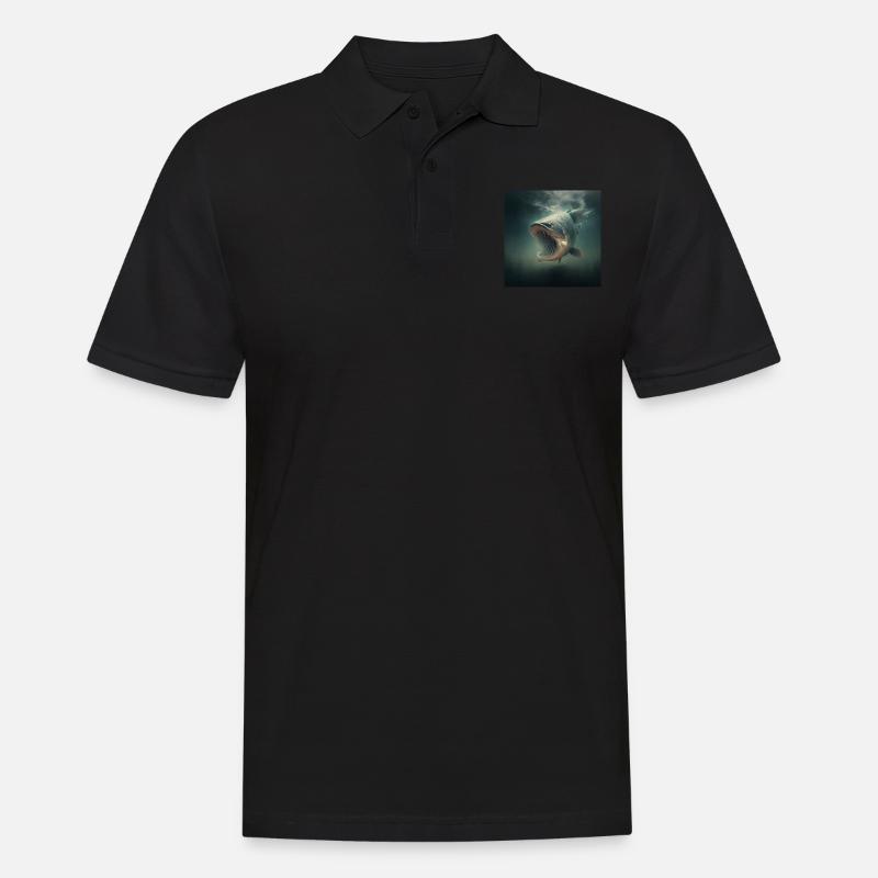 Wels Warrior - Männer Poloshirt - Schwarz