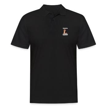 Rückhand Tischtennis Tischtennisspieler - Männer Poloshirt - Schwarz - Vorne - Kai (181cm)