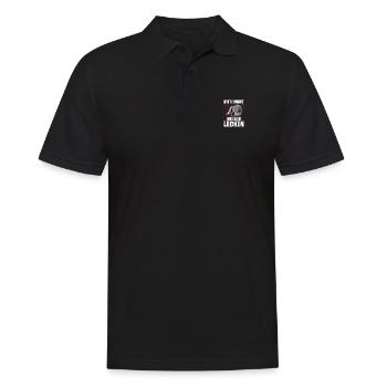 Nicht am Lack lecken Tuning KFZ Turbo Schrauber - Männer Poloshirt - Schwarz - Vorne - Kai (181cm)