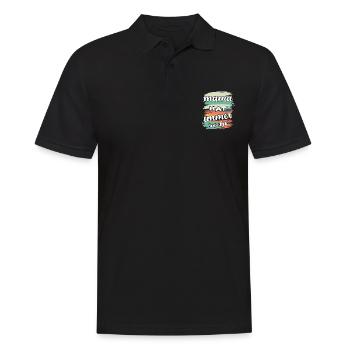 mama hat immer recht - Polo Homme - noir - Devant - Kai (181cm)