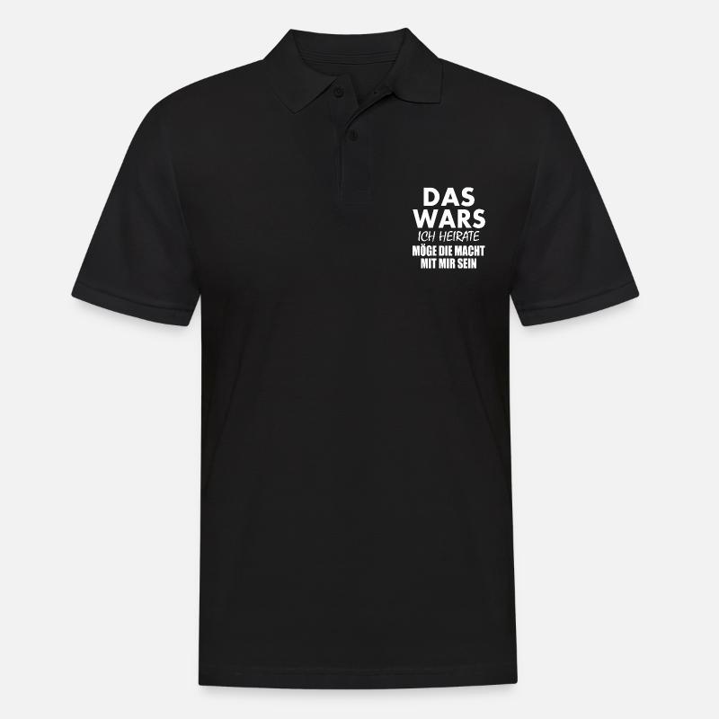 Das wars - Männer Poloshirt - Schwarz