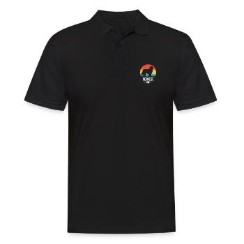 Berner Sennenhund - Männer Poloshirt - Schwarz - Vorne - Kai (181cm)