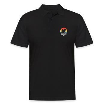 Bolognese Chiens Papa Chien Maman | Bolognaise - Polo Homme - noir - Devant - Kai (181cm)