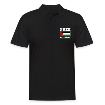 Free palestine - Men's Polo Shirt - black - Front - Kai (181cm)