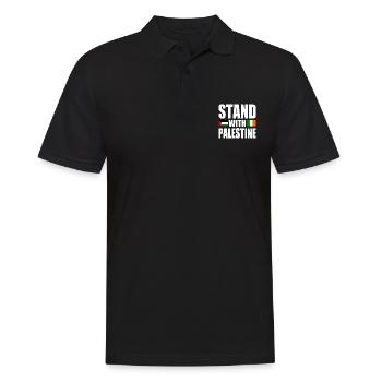 Stand with palestine - Men's Polo Shirt - black - Front - Kai (181cm)