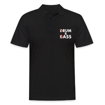 Drum and bass - rum and ass - Polo Homme - noir - Devant - Kai (181cm)