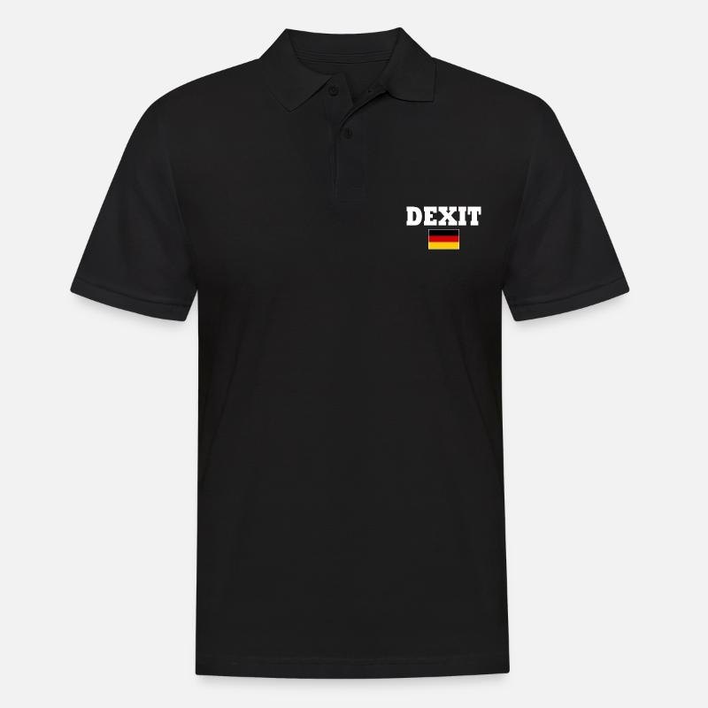 Dexit - Männer Poloshirt - Schwarz