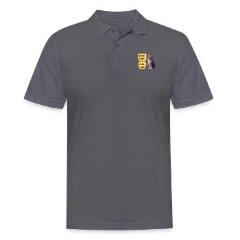 Miaou jusqu’à votre impression d’art King - Polo Homme - charbon - Devant - Nico (186cm)