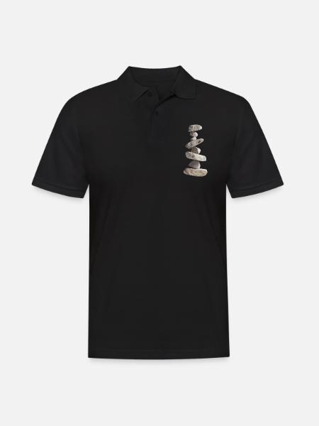 Stones - Men's Polo Shirt - black