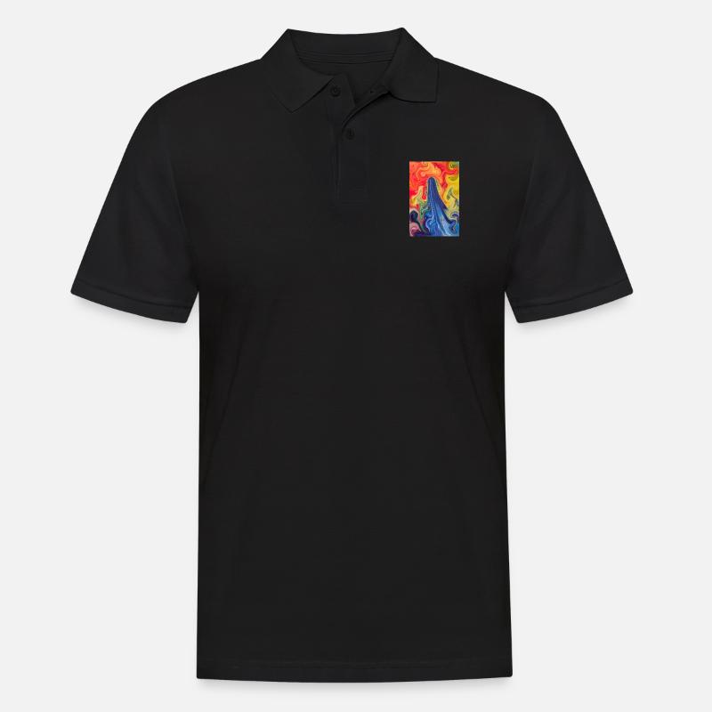 Das ist Kunst - Männer Poloshirt - Schwarz
