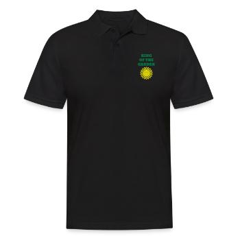 Garden - Gardener - Gardening - Green - Nature - Männer Poloshirt - Schwarz - Vorne - Kai (181cm)