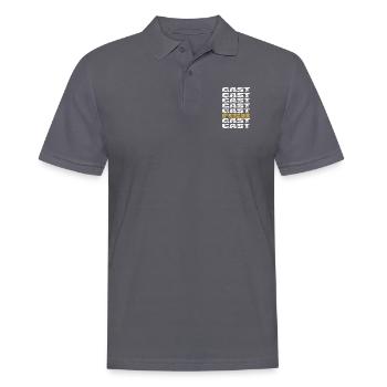 CAST CAST FISH - Men's Polo Shirt - charcoal grey - Front - Nico (186cm)