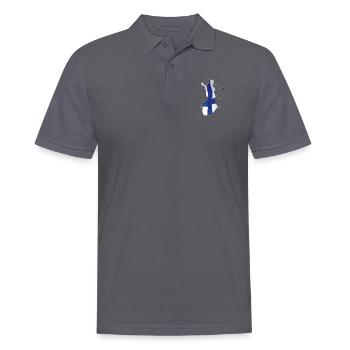 Finland flag on the map of Finland EN - Men's Polo Shirt - charcoal grey - Front - Nico (186cm)