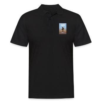 Denkball von Rodäng. POSTER. - Männer Poloshirt - Schwarz - Vorne - Kai (181cm)
