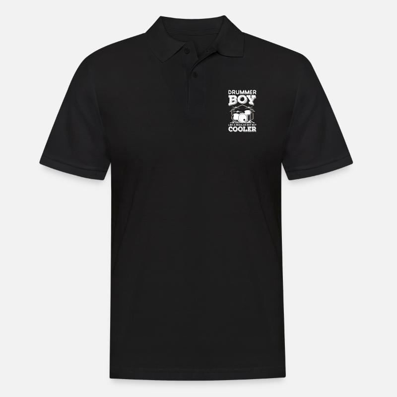 Garçon batteur - Polo Homme - noir