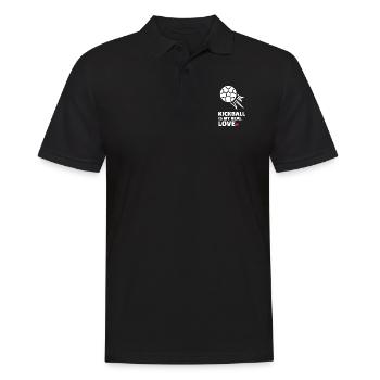 J’adore le kickball - Polo Homme - noir - Devant - Kai (181cm)