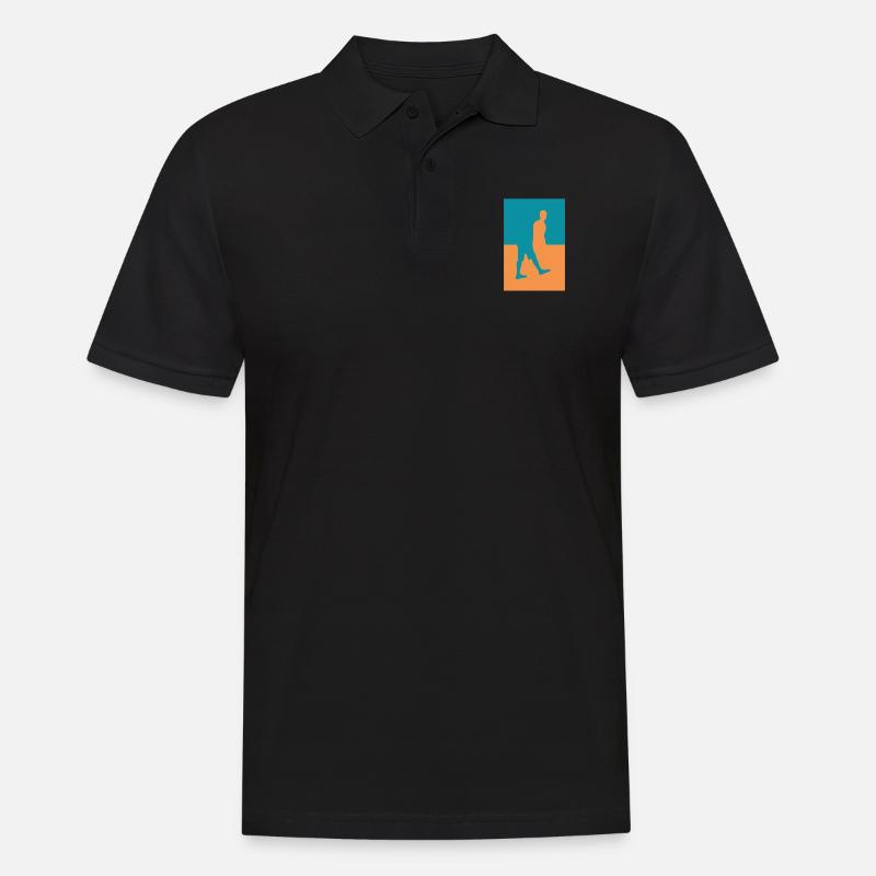 corps Diviser en deux - Polo Homme - noir