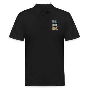 70. Geburtstag 70 Jahre Epic Since 1954 - Männer Poloshirt - Schwarz - Vorne - Kai (181cm)