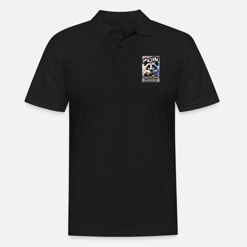 Augenringe am Morgen - Männer Poloshirt - Schwarz