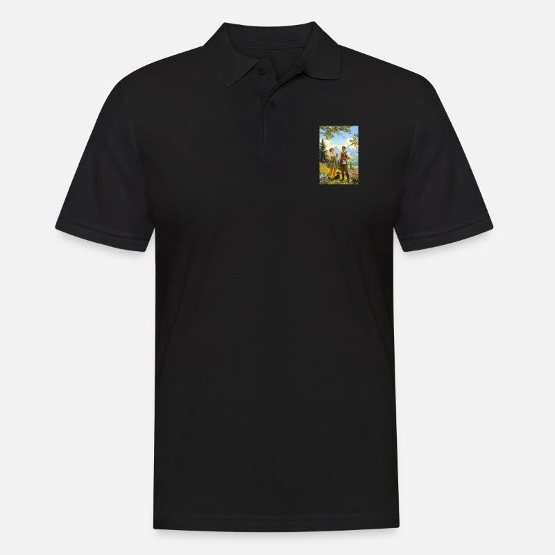 Gipfeltrinker 2.0 - Männer Poloshirt - Schwarz
