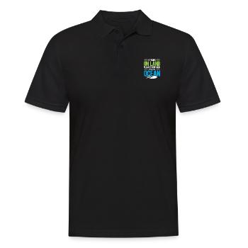 If Found On Land Please Return To The Ocean Scuba - Männer Poloshirt - Schwarz - Vorne - Kai (181cm)