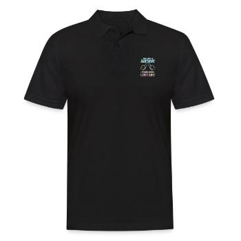 This Is What An Awesome Paraglider Looks Like Para - Männer Poloshirt - Schwarz - Vorne - Kai (181cm)