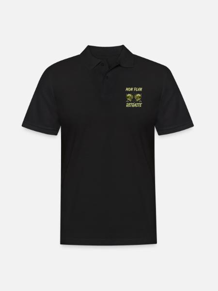 mon plan retraite - Polo Homme - noir