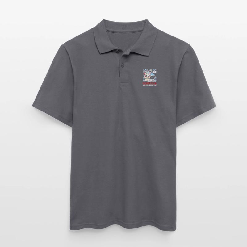 Katze Programmieren Coder Programmierer Männer Poloshirt