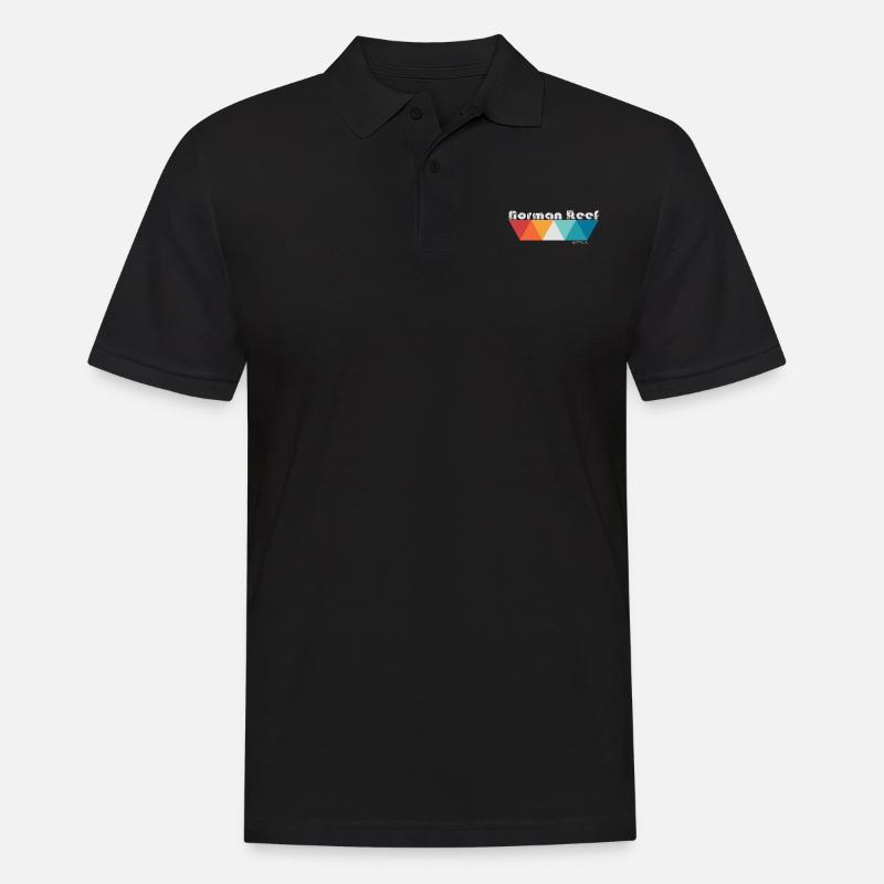 Norman Reef - Männer Poloshirt - Schwarz