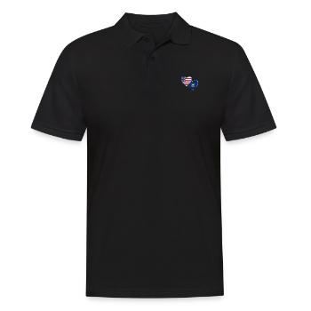 États-Unis État américain du Montana Drapeau patriotique 4ème - Polo Homme - noir - Devant - Kai (181cm)