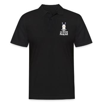 Lapin rongeur Lapin Pet - Polo Homme - noir - Devant - Kai (181cm)