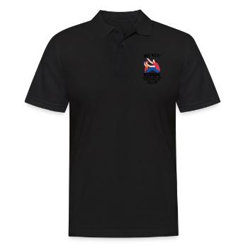 Vater Lehrer lernen Tochter Kind - Männer Poloshirt - Schwarz - Vorne - Kai (181cm)