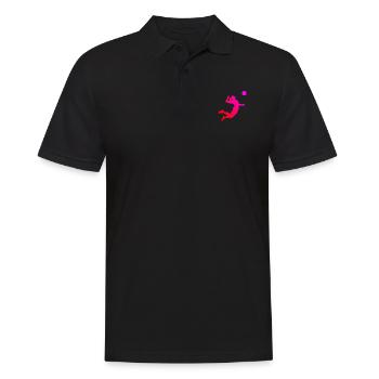 Joueur de volleyball masculin volleyball volleyball - Polo Homme - noir - Devant - Kai (181cm)