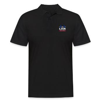 LHR Londres Heathrow Airport UK - Conception d’avion - Polo Homme - noir - Devant - Kai (181cm)
