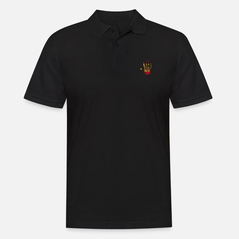 Spanien - Männer Poloshirt - Schwarz
