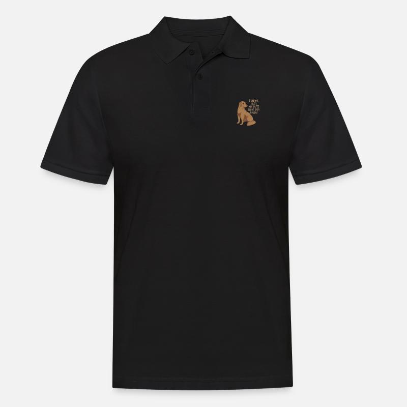 Labrador - Männer Poloshirt - Schwarz