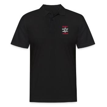 Chemnitz - Männer Poloshirt - Schwarz - Vorne - Kai (181cm)