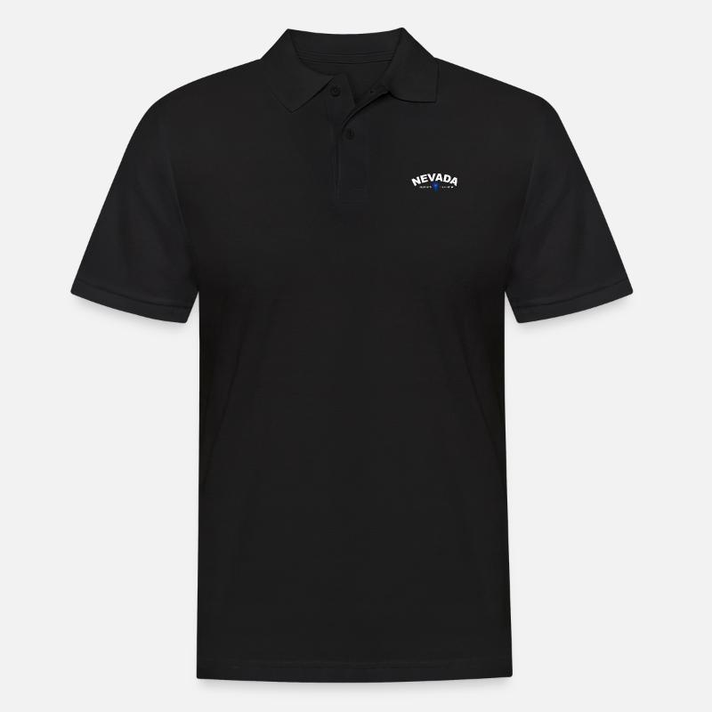 Nevada - Männer Poloshirt - Schwarz