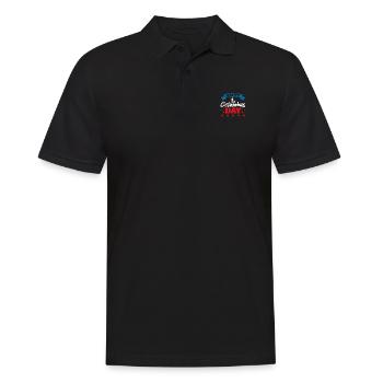 Christopher Columbus - Männer Poloshirt - Schwarz - Vorne - Kai (181cm)