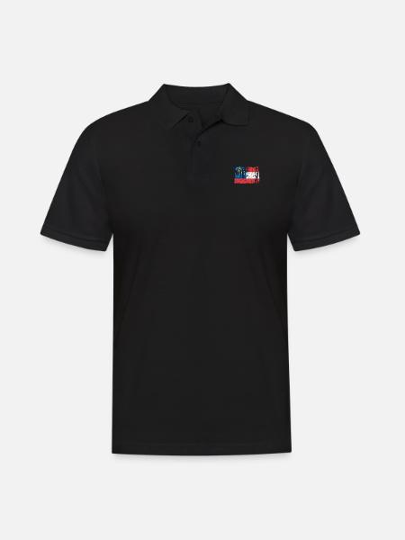 Georgia Travels Gift - Men's Polo Shirt - black