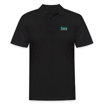 Singapur - Männer Poloshirt - Schwarz - Vorne - Kai (181cm)
