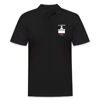 Sachbearbeiter Beamte Verwaltung Büro Job Geschenk - Männer Poloshirt - Schwarz - Vorne - Kai (181cm)