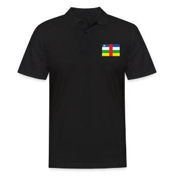 Drapeau officiel de la République centrafricaine Afrique - Polo Homme - noir - Devant - Kai (181cm)