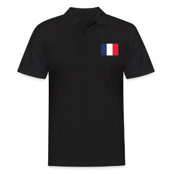 Drapeau officiel de la Guadeloupe Guadeloupean Gwadloup - Polo Homme - noir - Devant - Kai (181cm)