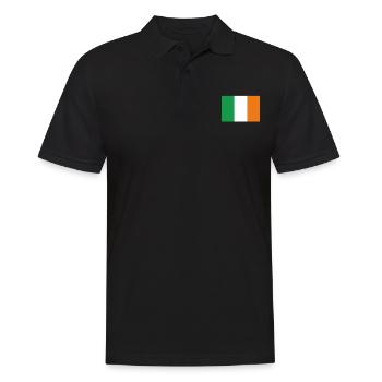 Offizielle irische Flagge Irish Country Pride - Männer Poloshirt - Schwarz - Vorne - Kai (181cm)