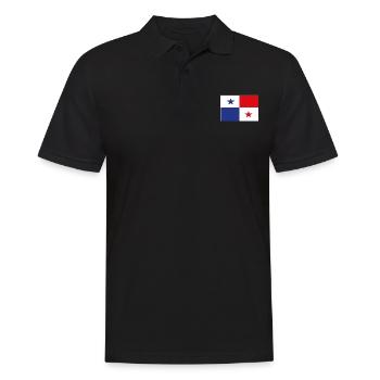 Offizielle Panama Flagge Panama Country Pride - Männer Poloshirt - Schwarz - Vorne - Kai (181cm)
