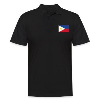 Drapeau officiel des Philippines Philippine Country Pride - Polo Homme - noir - Devant - Kai (181cm)