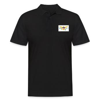Pays officiel des îles Vierges Flag Islanders - Polo Homme - noir - Devant - Kai (181cm)