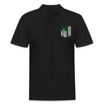 Sensibilisation à la santé mentale Personne ne se bat seul États-Unis - Polo Homme - noir - Devant - Kai (181cm)