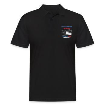 Not My Problem Anymore Retired 2022 Retirement USA - Men's Polo Shirt - black - Front - Kai (181cm)